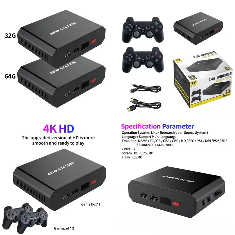 Video Gaming & Esports Usd Acc - Игровая приставка M8plus HD с двумя