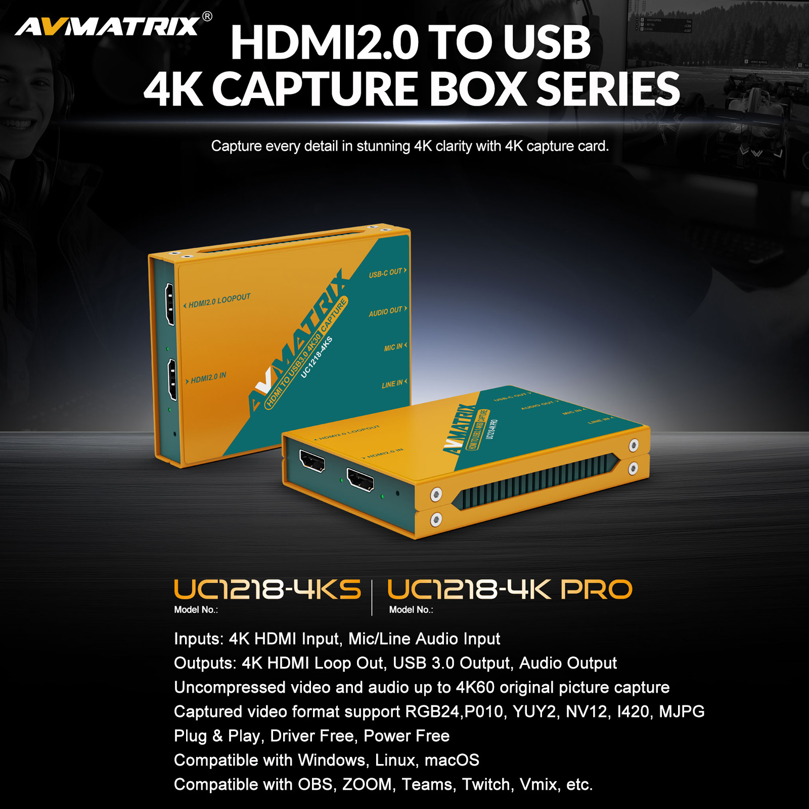 AVMATRIX 4K USB3.0 карта видео – обзор и цена Video Gaming & Esports Usd Acc